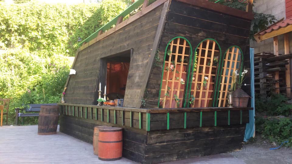 Shipwreck set design for Twelfth Night